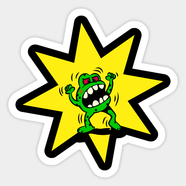 Angry Little Monster Sticker by schlag.art